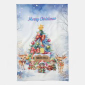 北極 キッチンタオル (縦)