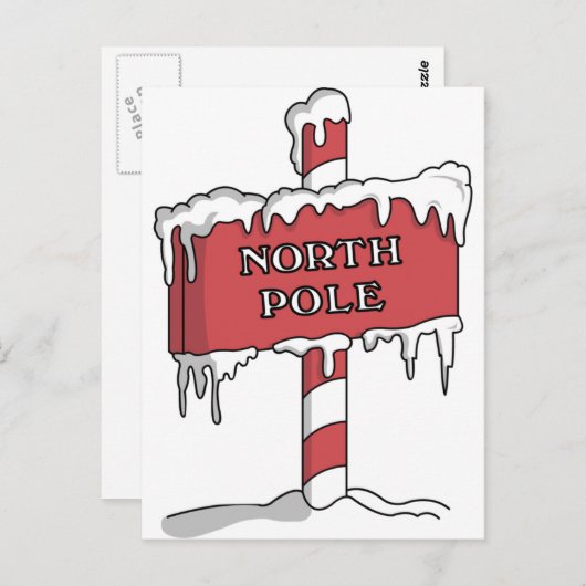 北極 ポストカード (正面/裏面)