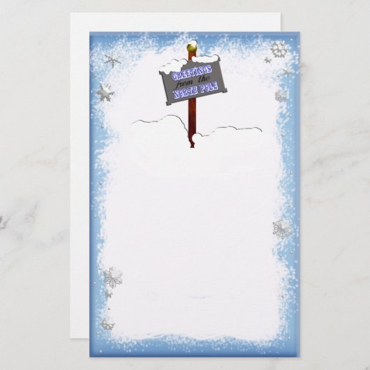 北極 便箋 (正面/裏面)