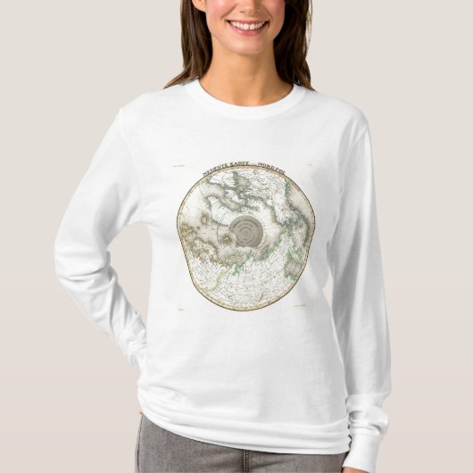 北極、北半球 Tシャツ (正面)