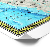 "北極： 2005/heute -海のフロアマップ… ポスター (角)