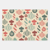 北欧お洒落クリスマスオーナメント ラッピングペーパーシート (正面)