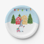 北欧お洒落クリスマス格言 ペーパープレート (正面)