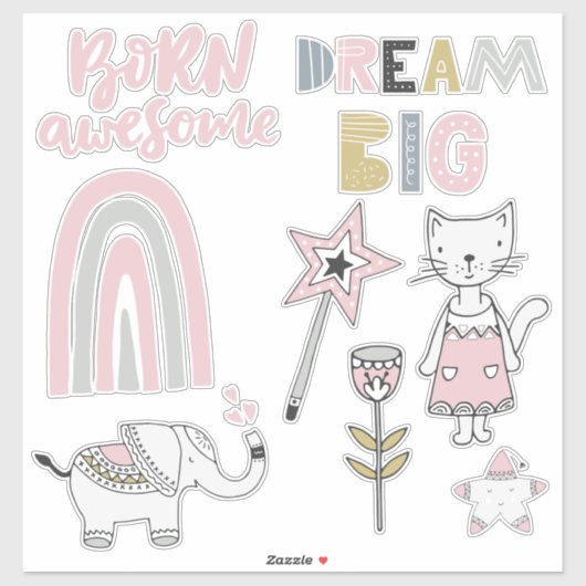 北欧お洒落品のガーリーシール シール (シート)