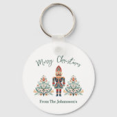 北欧くるみ割り名前をカスタムするクリスマス キーホルダー (正面)