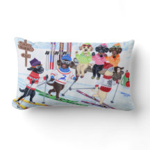 北欧にスキーラブラドールの絵を描くこと