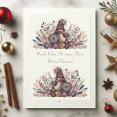 北欧のあたたかなクリスマスの伝統的な民俗 シーズンカード