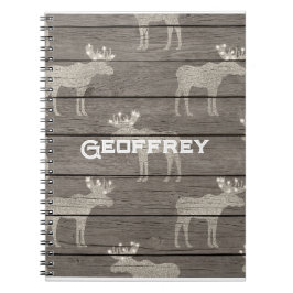 北欧のインスパイアノート。編集可能な名前 ノートブック