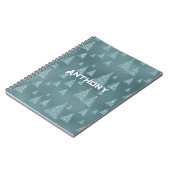 北欧のインスパイアノート。編集可能な名前 ノートブック (左側)