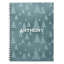 北欧のインスパイアノート。編集可能な名前 ノートブック