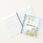 北欧のインスパイアノート。編集可能な名前 ノートブック (内部)