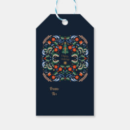 北欧のクリスマスの挨拶 ギフトタグ