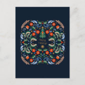 北欧のクリスマスの挨拶 ポストカード (正面)