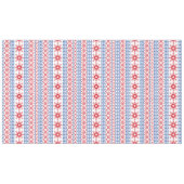 北欧のクリスマスの雪片のボーダー テーブルクロス (正面(横))