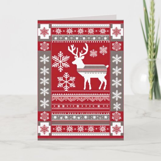 北欧のクリスマスグリーティングカード シーズンカード (正面)