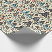 北欧のクリスマスフォレスト ラッピングペーパー (角)