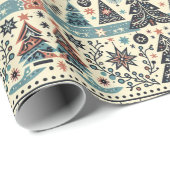 北欧のクリスマスフォレスト ラッピングペーパー (ロールコーナー)