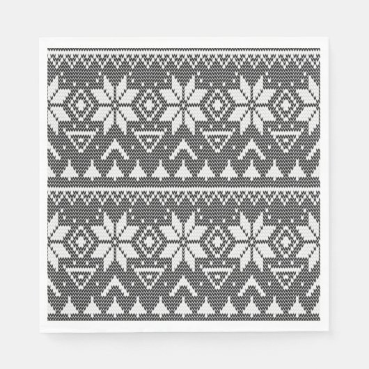 北欧のクリスマス装飾品 スタンダードランチョンナプキン (正面)