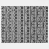 北欧のクリスマス装飾品 フリースブランケット (正面(横))