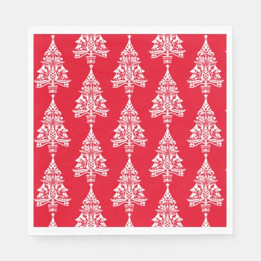 北欧のクリスマス装飾 スタンダードランチョンナプキン (正面)