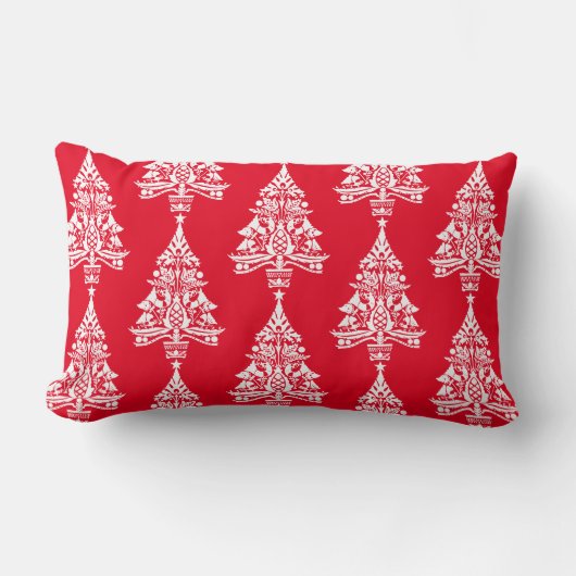 北欧のクリスマス装飾 ランバークッション (正面)