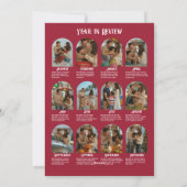 北欧のクリスマス 「1年の思い出」 フォト クリスマス (裏面)