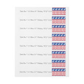 北欧のトナカイおよび雪片 ラップアラウンド宛名ラベル (シート)