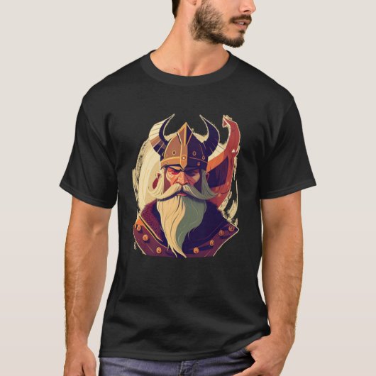 北欧のバーサーカー Tシャツ (正面)