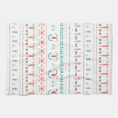 北欧のライトウィンターパターン キッチンタオル (横)