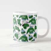 北欧の冬のセーターとミッテングリーン ジャンボコーヒーマグカップ (右)