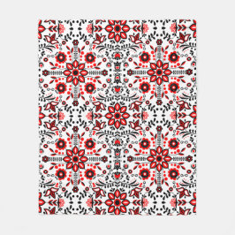 北欧の冬の北欧パターン フリースブランケット