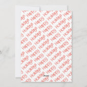 北欧の冬の景色と家のクリスマス シーズンカード (裏面)