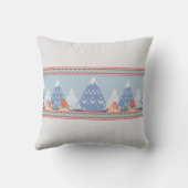 北欧の冬山 クッション (裏面)