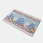 北欧の冬山 ドアマット (アングル)