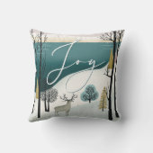 北欧の冬林 | ジョイウッドランドクリスマス クッション (裏面)