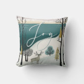 北欧の冬林 | ジョイウッドランドクリスマス クッション (正面)