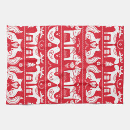 北欧の動物のキッチンタオル キッチンタオル