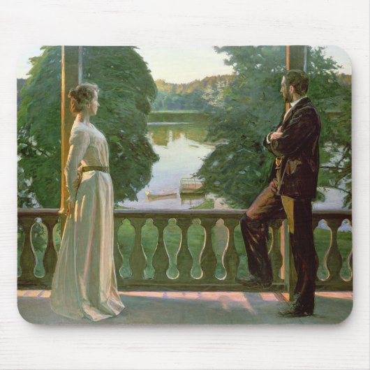 北欧の夏の夕べ1899-1900年 マウスパッド (正面)