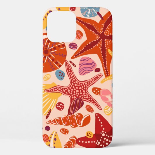 北欧の夏の海:ヒトデ模様 Case-Mate iPhoneケース (裏面)