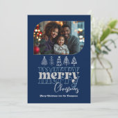 北欧の夜 現代レトロ ドゥードル クリスマス フォト (スタンド正面)