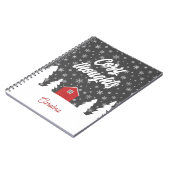 北欧の居心地の良い考え赤 ノートブック (左側)