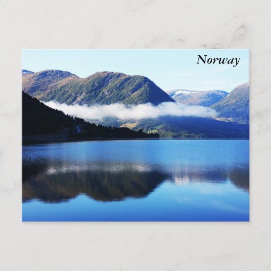 北欧の山々、北海、撮影… ポストカード (正面)
