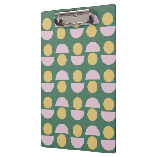 北欧の幾何学模様(緑) クリップボード (左)