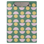 北欧の幾何学模様(緑) クリップボード (正面)