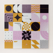 北欧の幾何学的：手書きのアートワーク。 ジグソーパズル (横)