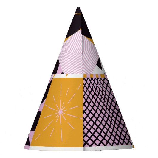 北欧の幾何学的：手書きのアートワーク。 パーティーハット (裏面)