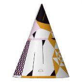 北欧の幾何学的：手書きのアートワーク。 パーティーハット (左)