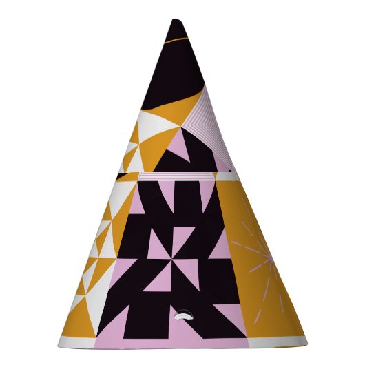 北欧の幾何学的：手書きのアートワーク。 パーティーハット (右)