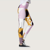 北欧の幾何学的：手書きのアートワーク。 レギンス (右)