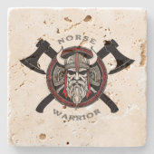 北欧の戦士 ストーンコースター (正面)